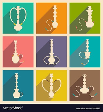 Flat with shadow concept and mobile application vector image