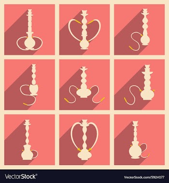 Flat with shadow concept and mobile application vector image