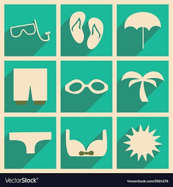 Flat with shadow concept and mobile application vector image