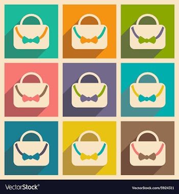 Flat with shadow concept and mobile application vector image