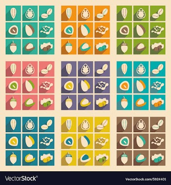 Flat with shadow concept and mobile application vector image