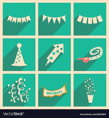 Flat with shadow concept and mobile application vector image