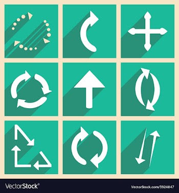 Flat with shadow concept and mobile application vector image