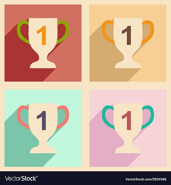 Flat with shadow concept and mobile application vector image