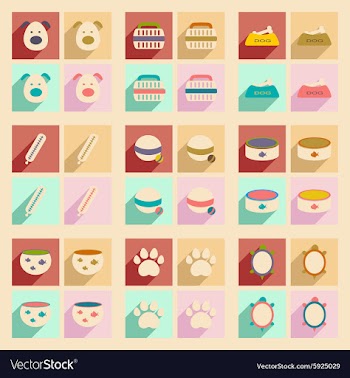 Flat with shadow concept and mobile application vector image