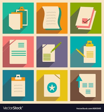 Flat with shadow concept and mobile application vector image