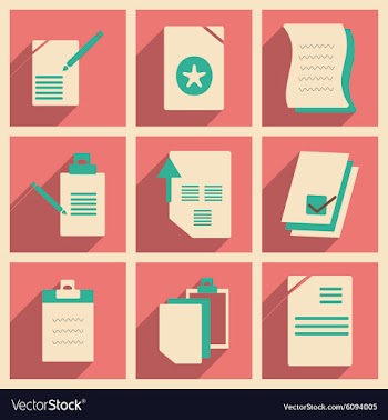 Flat with shadow concept and mobile application vector image