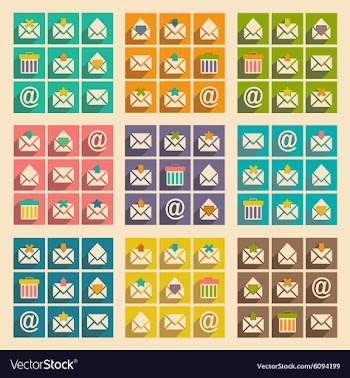 Flat with shadow concept and mobile application vector image