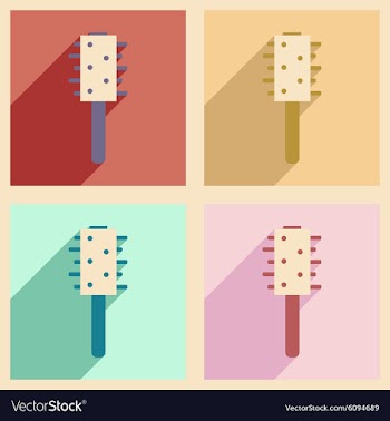 Flat with shadow concept and mobile application vector image