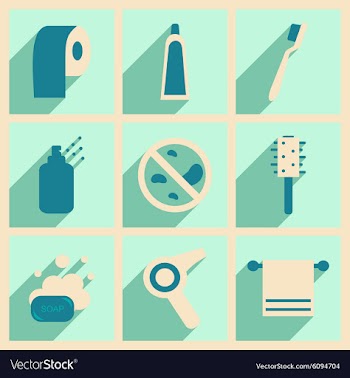 Flat with shadow concept and mobile application vector image