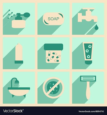 Flat with shadow concept and mobile application vector image