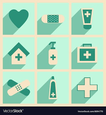 Flat with shadow concept and mobile application vector image