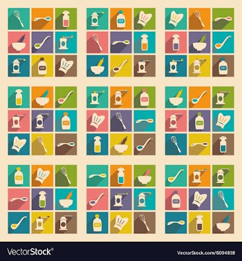 Flat with shadow concept and mobile application vector image