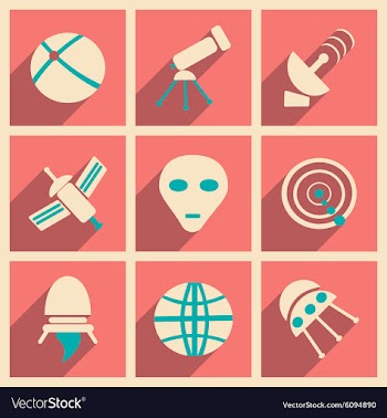 Flat with shadow concept and mobile application vector image