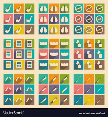 Flat with shadow concept and mobile application vector image