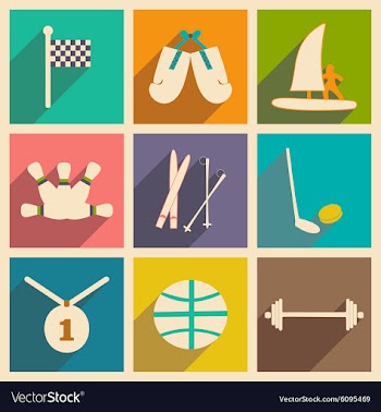 Flat with shadow concept and mobile application vector image
