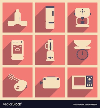 Flat with shadow concept and mobile application vector image