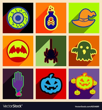 Flat with shadow concept and mobile application vector image