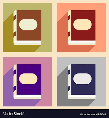 Flat with shadow concept and mobile application vector image