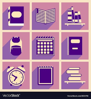 Flat with shadow concept and mobile application vector image