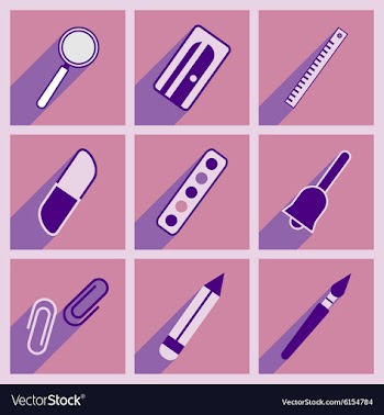 Flat with shadow concept and mobile application vector image