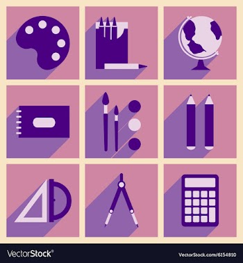 Flat with shadow concept and mobile application vector image