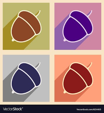 Flat with shadow concept and mobile application vector image