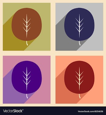 Flat with shadow concept and mobile application vector image