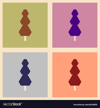 Flat with shadow concept and mobile application vector image