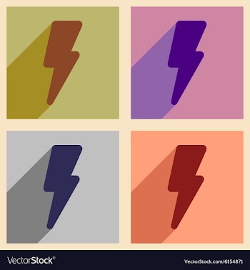Flat with shadow concept and mobile application vector image