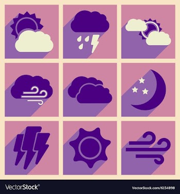 Flat with shadow concept and mobile application vector image