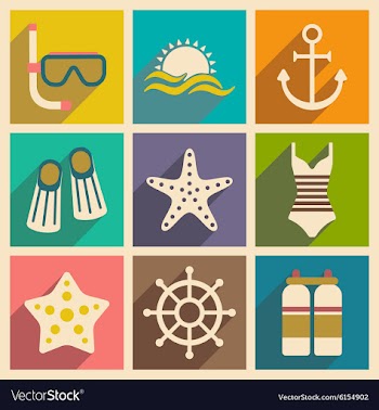 Flat with shadow concept and mobile application vector image