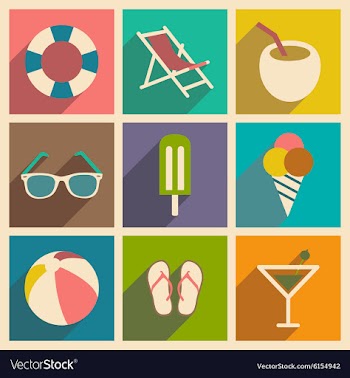 Flat with shadow concept and mobile application vector image