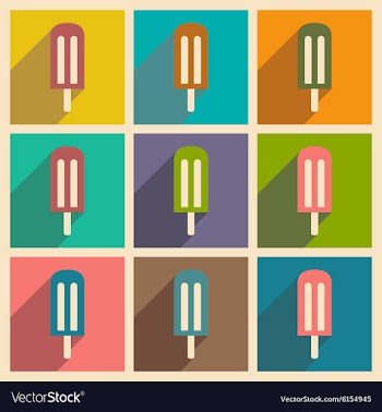Flat with shadow concept and mobile application vector image