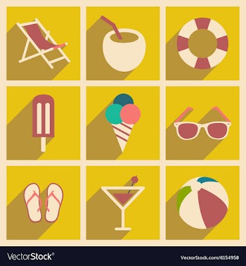 Flat with shadow concept and mobile application vector image