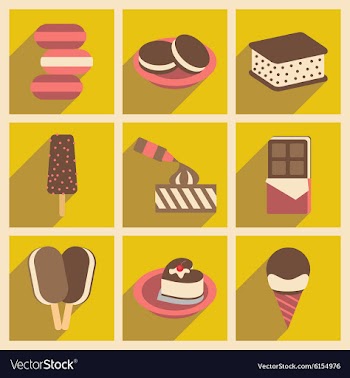 Flat with shadow concept and mobile application vector image