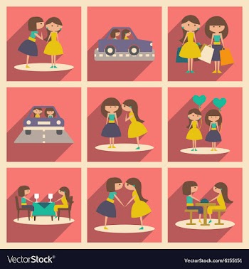 Flat with shadow concept and mobile application vector image