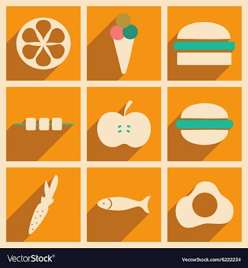 Flat with shadow concept and mobile application vector image