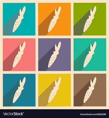 Flat with shadow concept and mobile application vector image