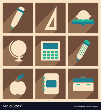 Flat with shadow concept and mobile application vector image