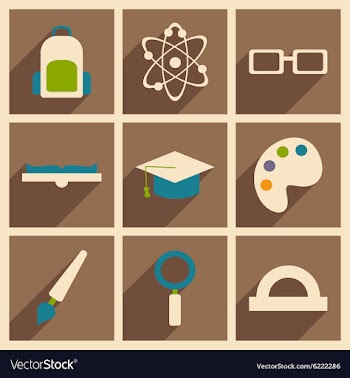 Flat with shadow concept and mobile application vector image