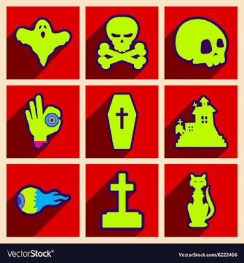 Flat with shadow concept and mobile application vector image