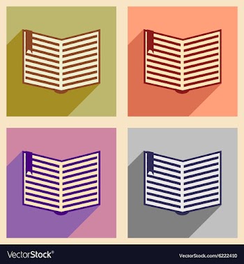 Flat with shadow concept and mobile application vector image