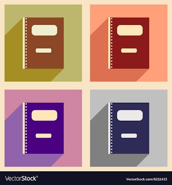 Flat with shadow concept and mobile application vector image