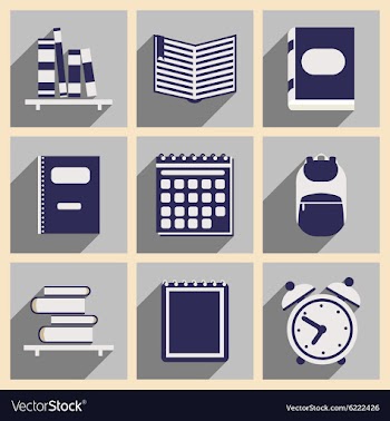 Flat with shadow concept and mobile application vector image