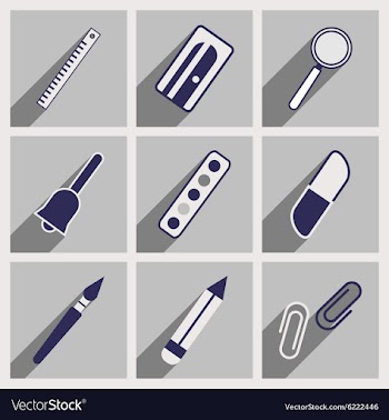 Flat with shadow concept and mobile application vector image