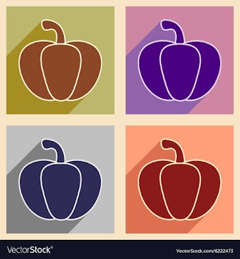 Flat with shadow concept and mobile application vector image