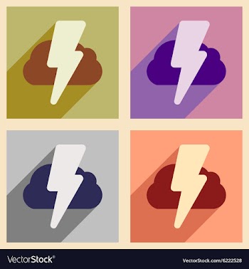 Flat with shadow concept and mobile application vector image
