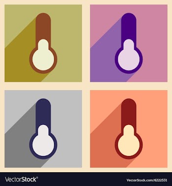Flat with shadow concept and mobile application vector image