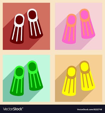 Flat with shadow concept and mobile application vector image